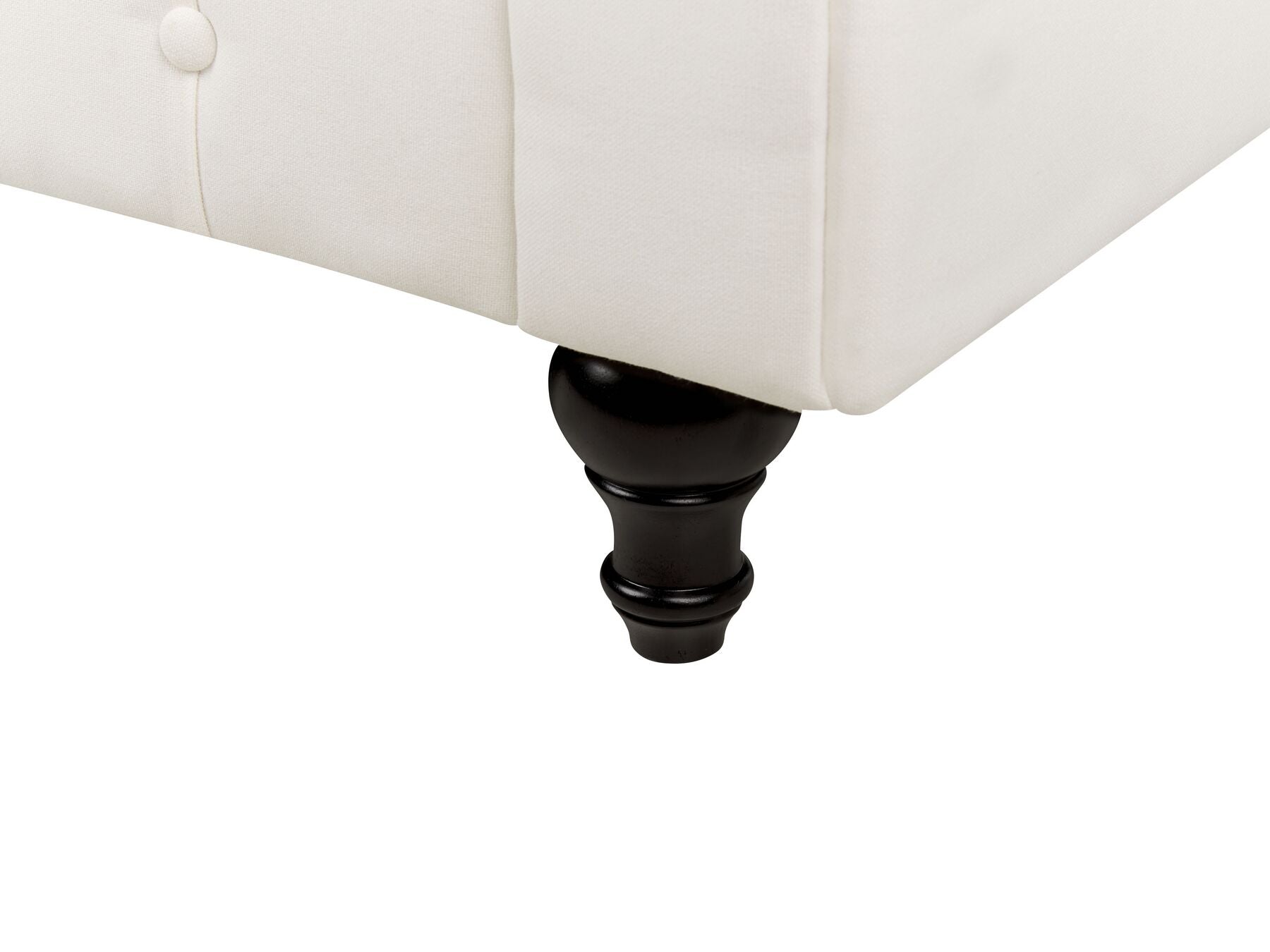 3 Seater Fabric Sofa Off-White CHESTERFIELD
