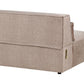 2 Seater Modular Armless Fabric Sofa Brown HELLNAR