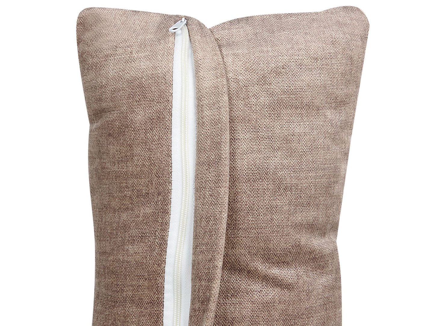 2 Seater Modular Armless Fabric Sofa Brown HELLNAR