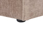 2 Seater Modular Armless Fabric Sofa Brown HELLNAR