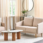 2 Seater Velvet Sofa Beige MAURA