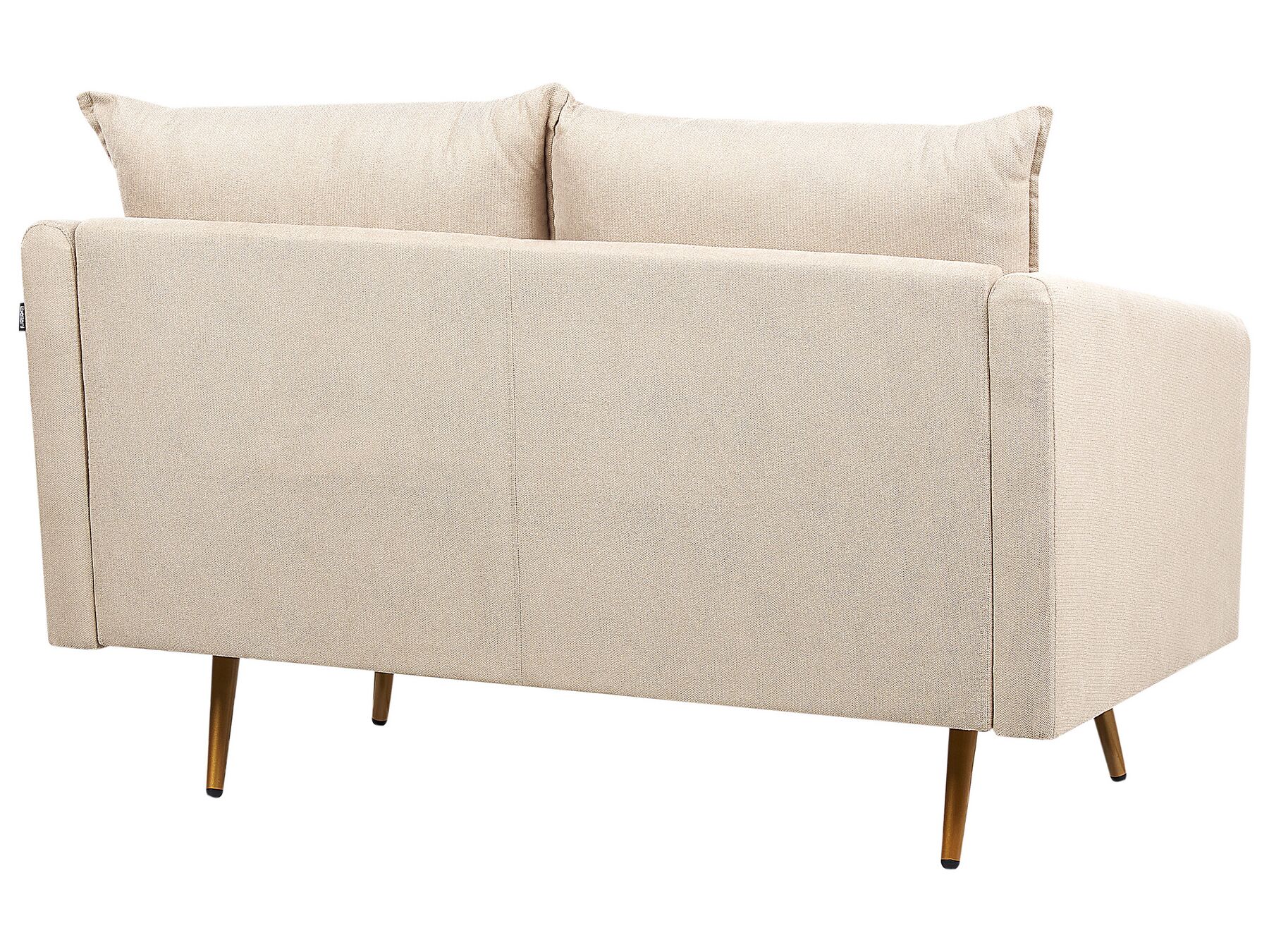 2 Seater Velvet Sofa Beige MAURA