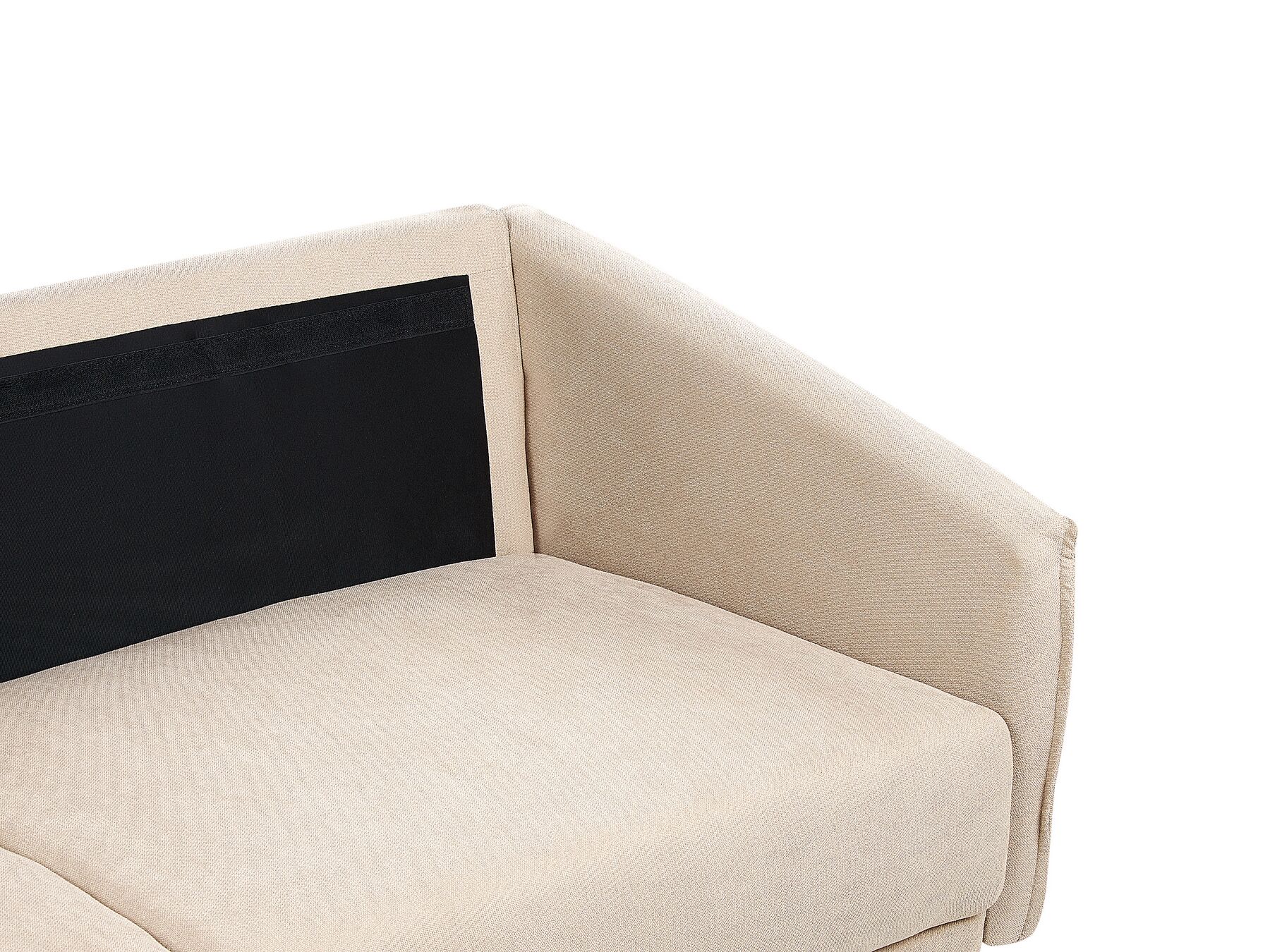 2 Seater Velvet Sofa Beige MAURA