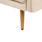 2 Seater Velvet Sofa Beige MAURA
