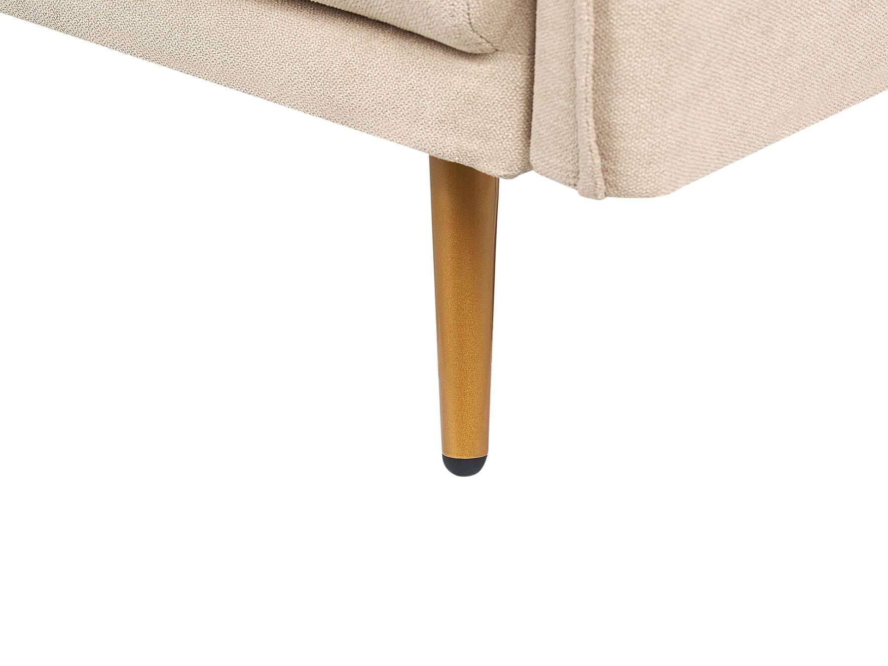 2 Seater Velvet Sofa Beige MAURA