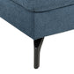 Right Hand Fabric Corner Sofa Blue GLOSLI