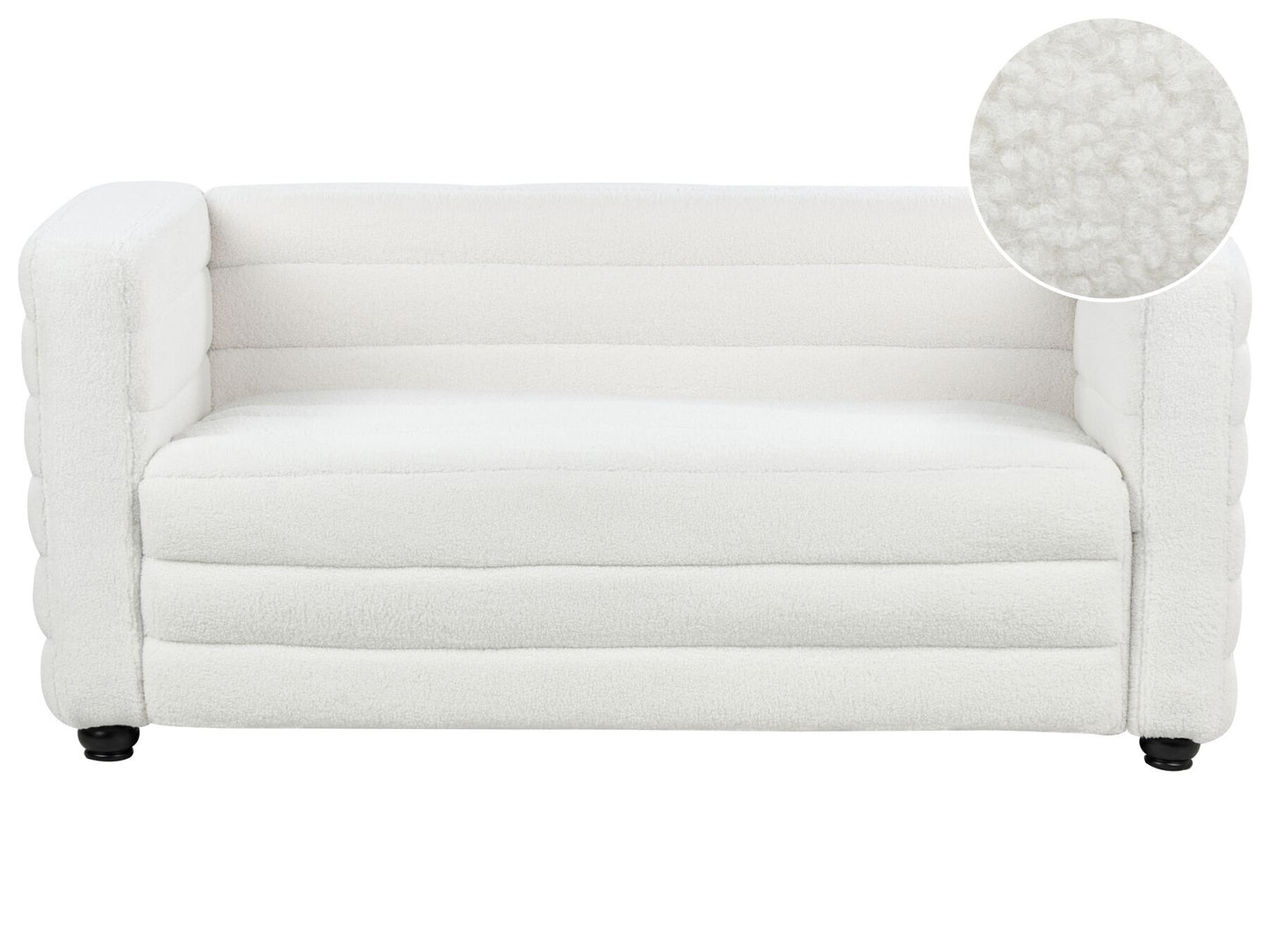 2 Seater Boucle Sofa Off-White HOFN