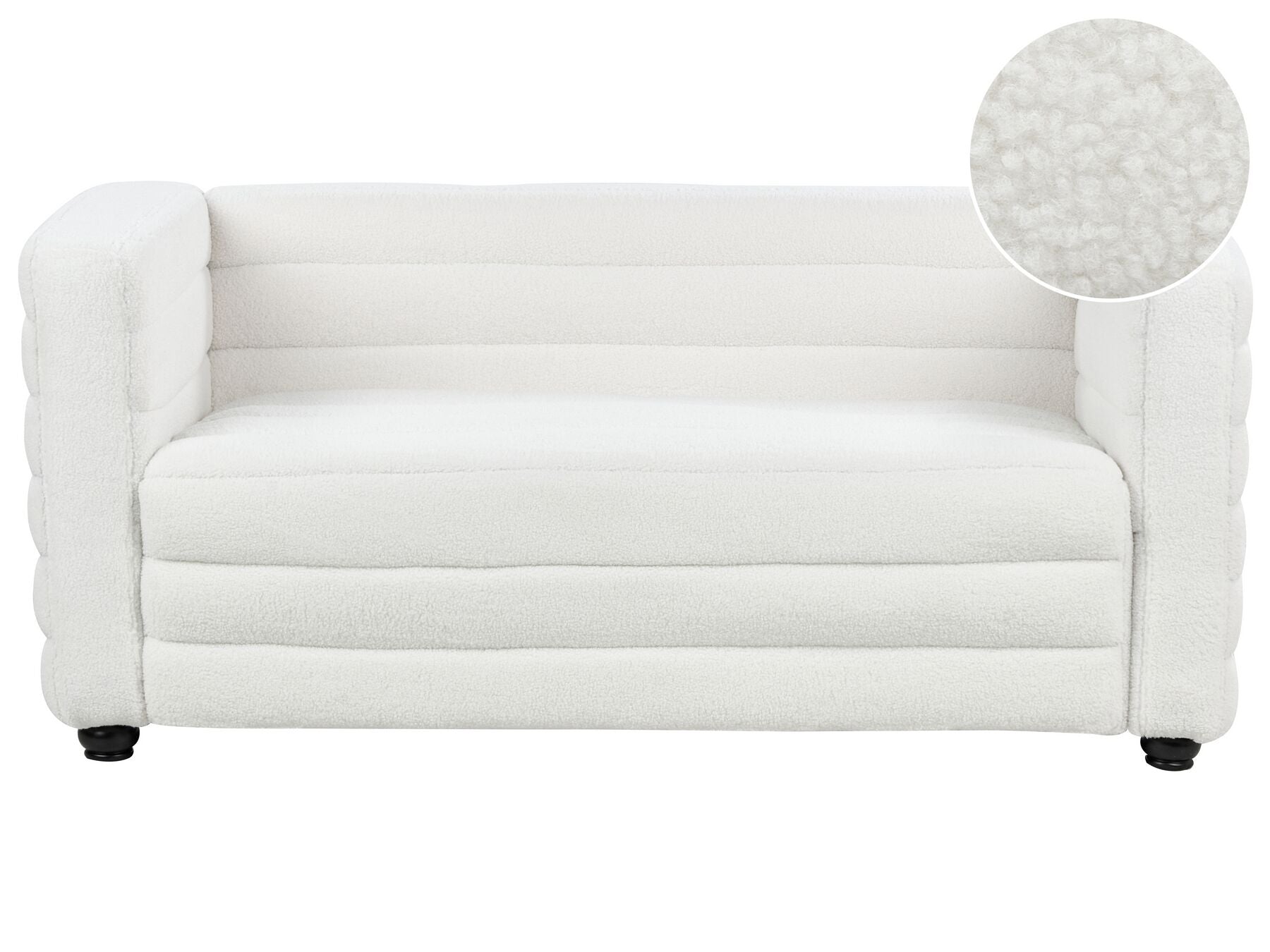2 Seater Boucle Sofa Off-White HOFN