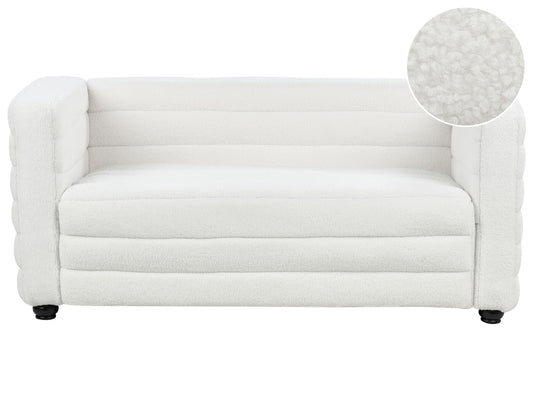 2 Seater Boucle Sofa Off-White HOFN