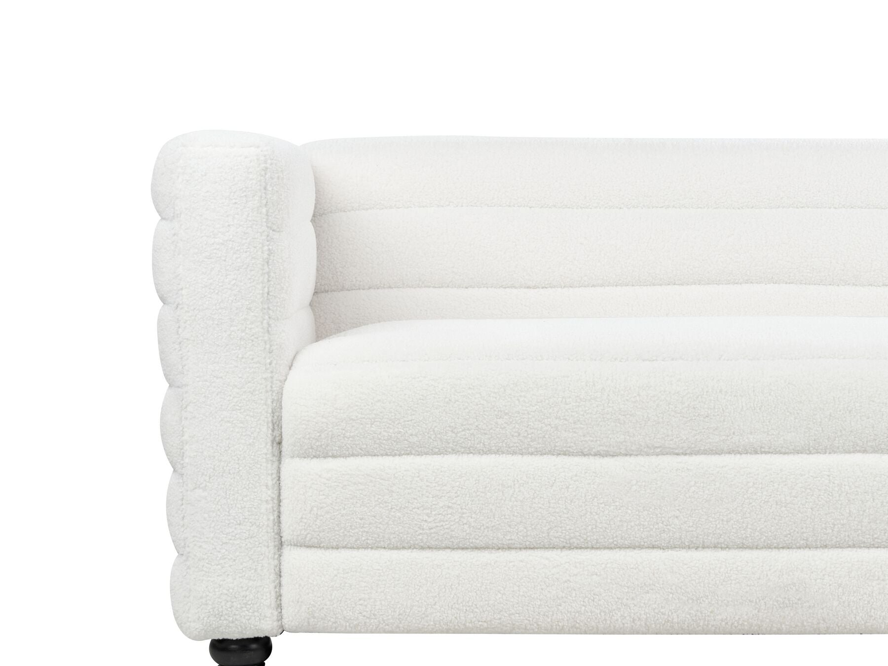 2 Seater Boucle Sofa Off-White HOFN