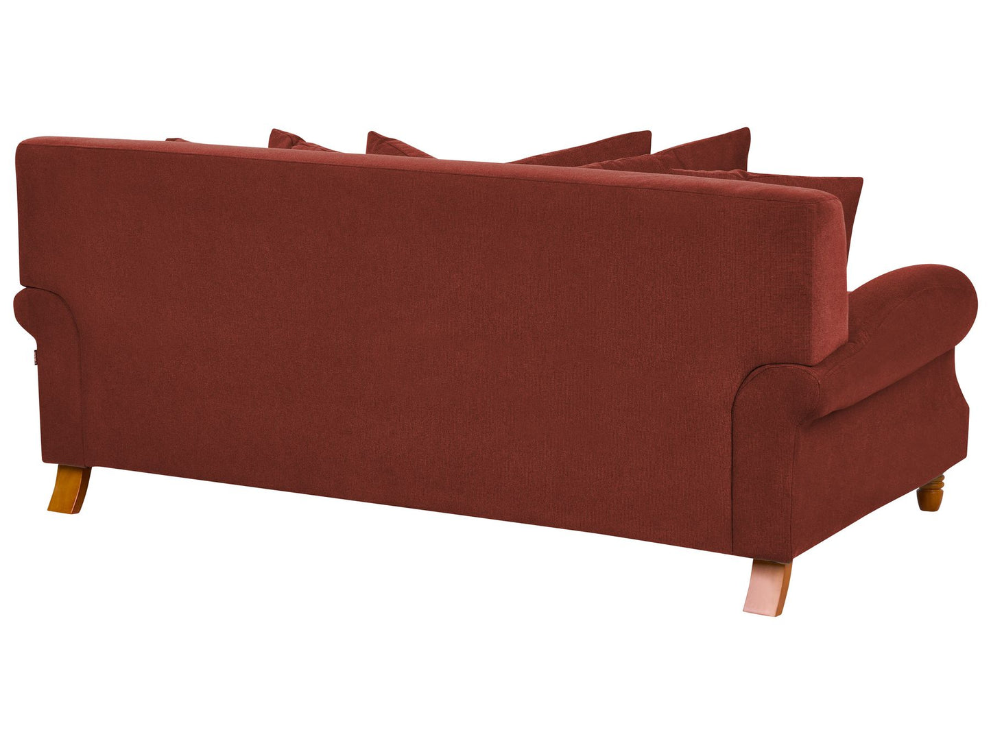 2 Seater Fabric Sofa Red EIKE