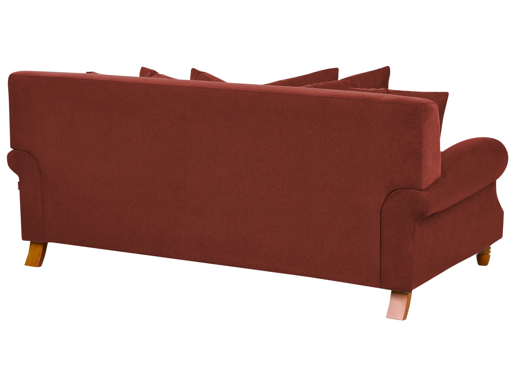 2 Seater Fabric Sofa Red EIKE