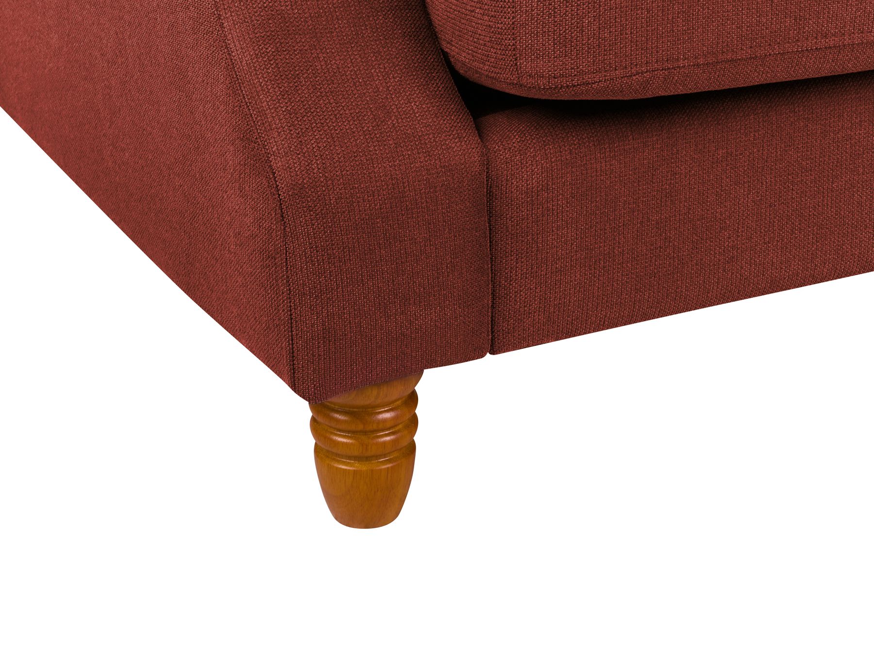 2 Seater Fabric Sofa Red EIKE