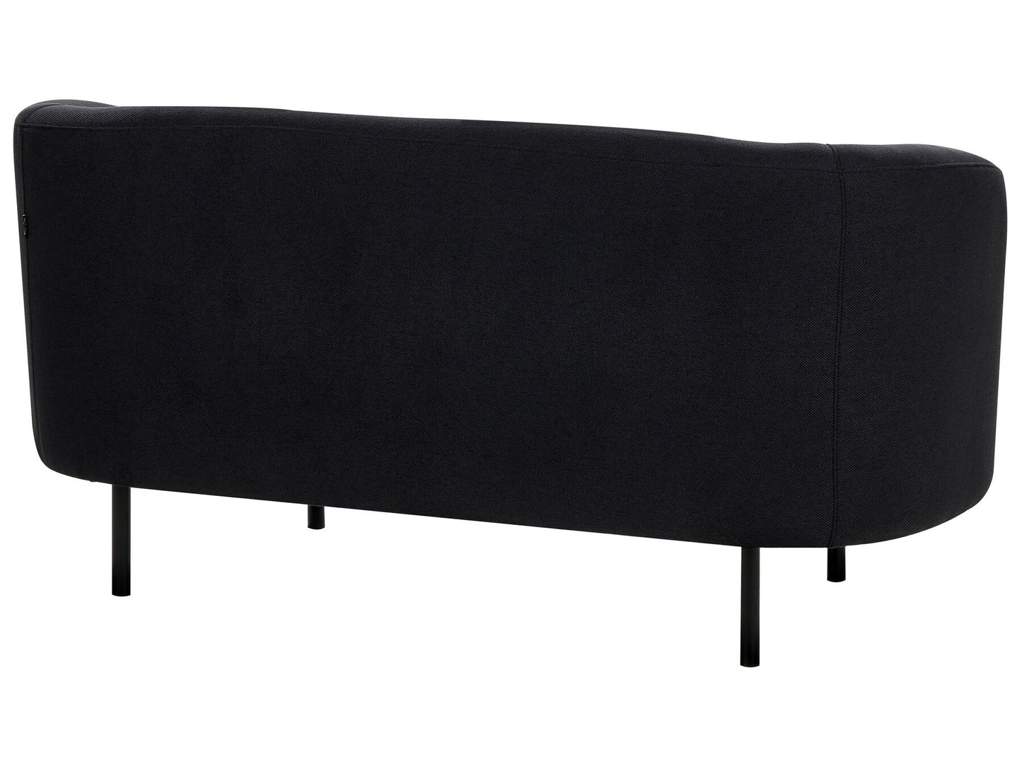 2 Seater Fabric Sofa Black LOEN
