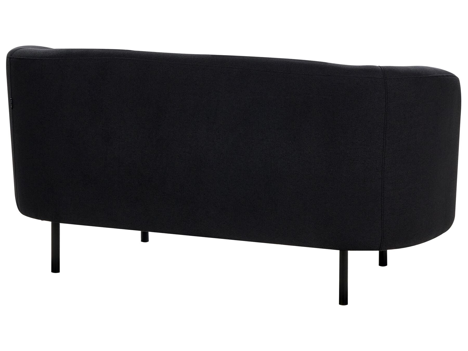2 Seater Fabric Sofa Black LOEN