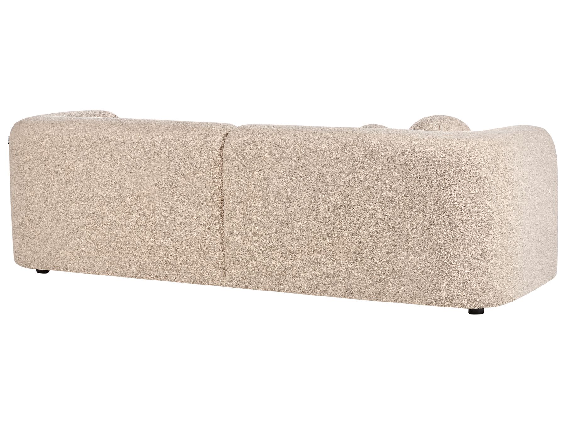 3 Seater Boucle Sofa Beige LEIREN