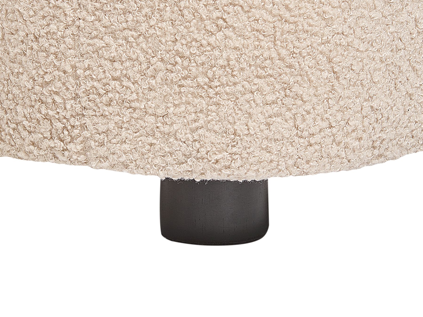 3 Seater Boucle Sofa Beige LEIREN