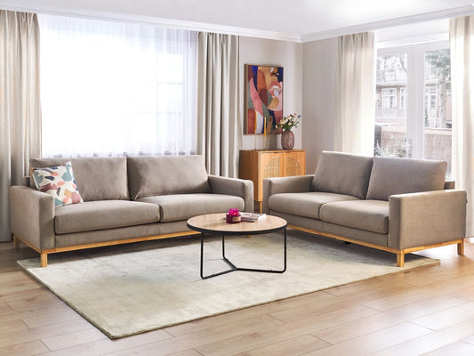 2 Seater Fabric Sofa Taupe SIGGARD
