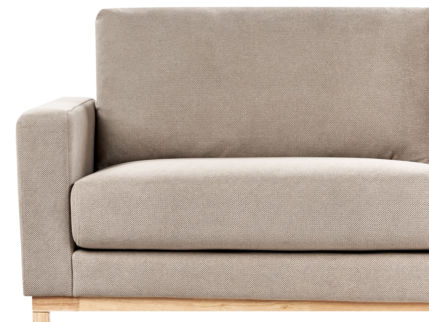 2 Seater Fabric Sofa Taupe SIGGARD