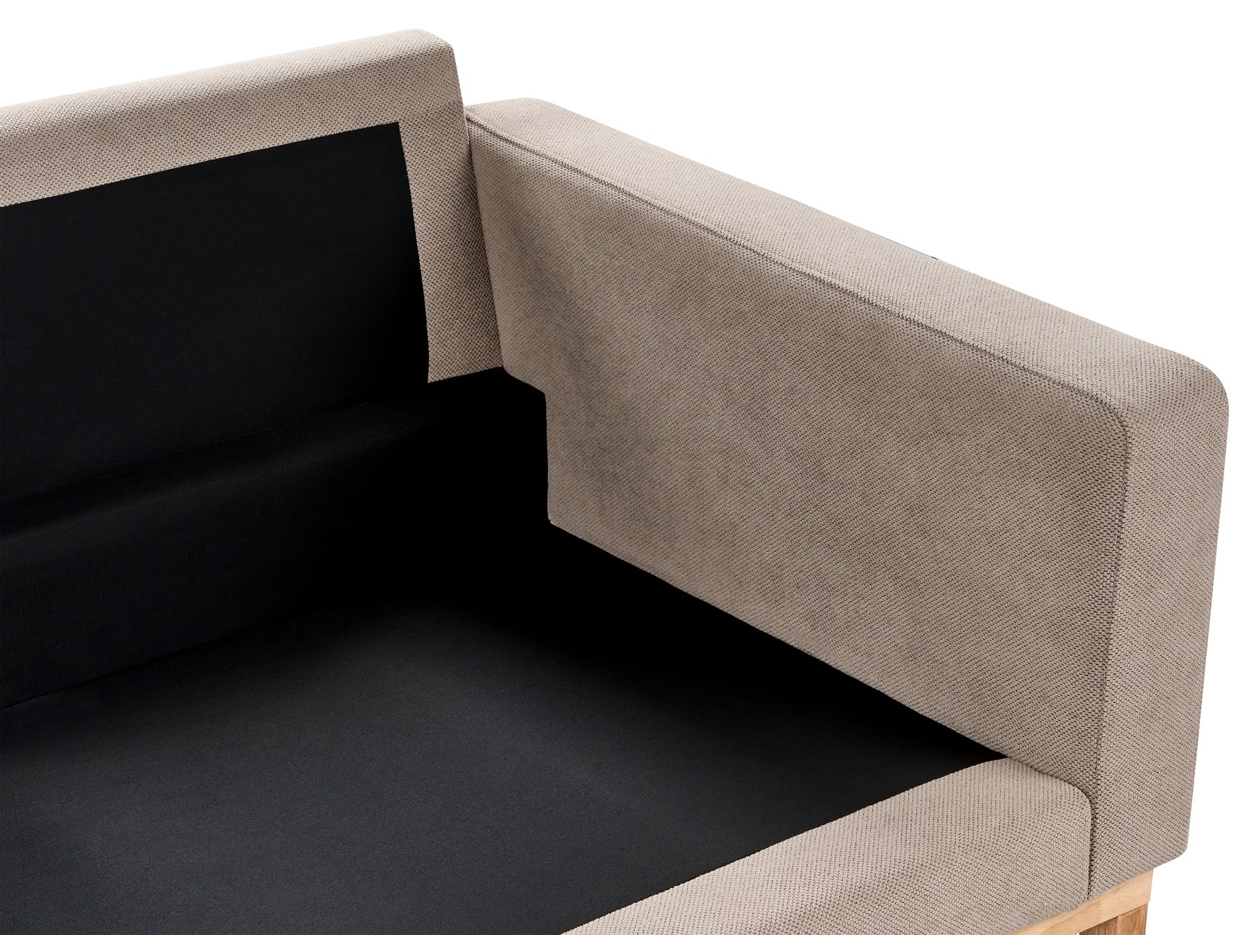 2 Seater Fabric Sofa Taupe SIGGARD