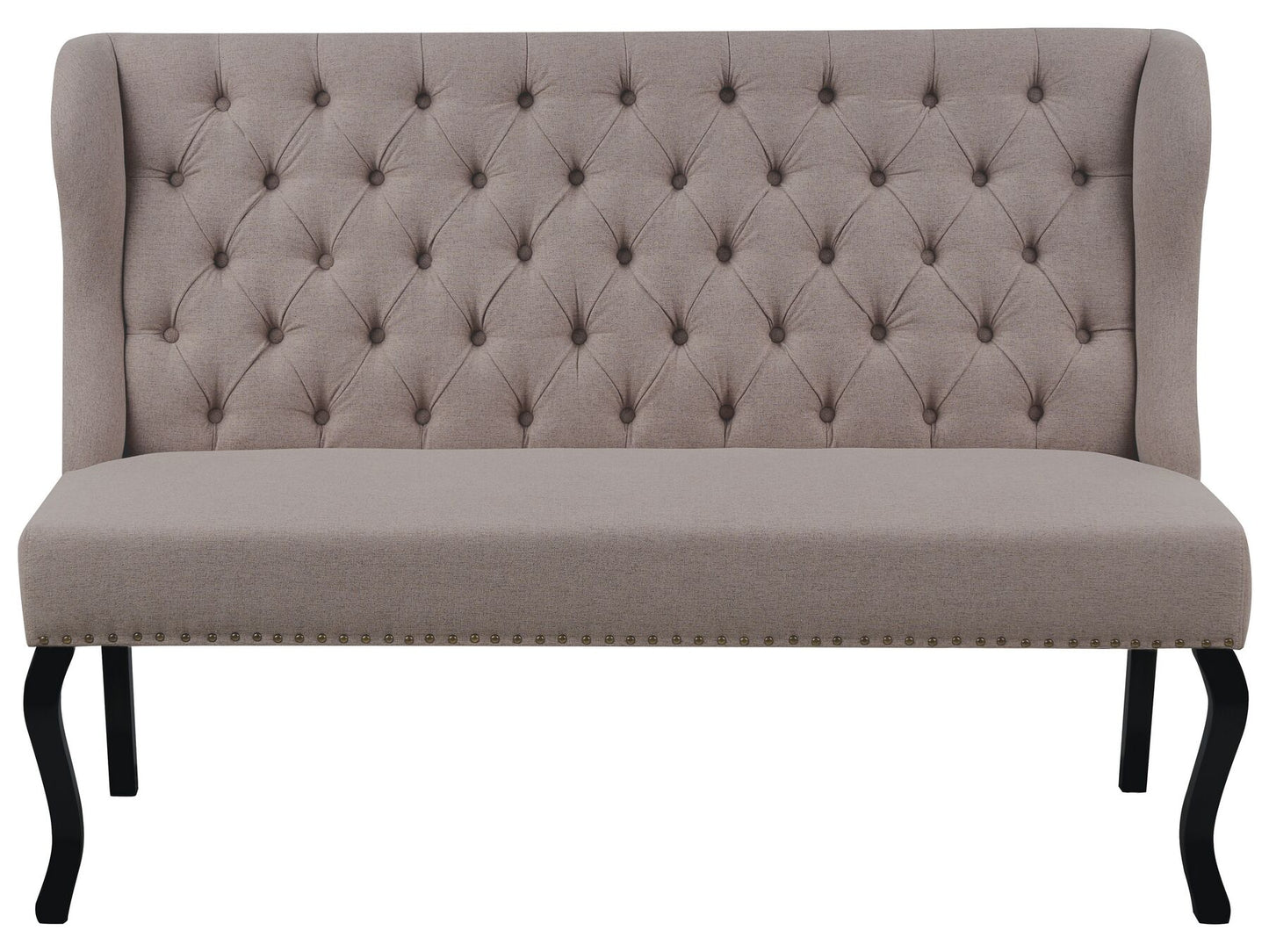 2 Seater Fabric Kitchen Sofa Light Brown TORSBY