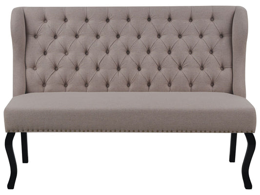 2 Seater Fabric Kitchen Sofa Light Brown TORSBY