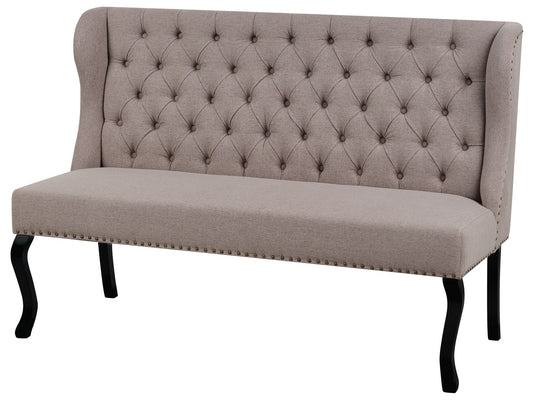 2 Seater Fabric Kitchen Sofa Light Brown TORSBY