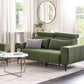 2 Seater Fabric Sofa Green VEGAMO
