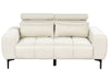 2 Seater Fabric Sofa Cream VEGAMO