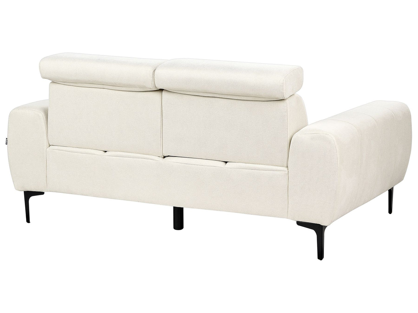 2 Seater Fabric Sofa Cream VEGAMO