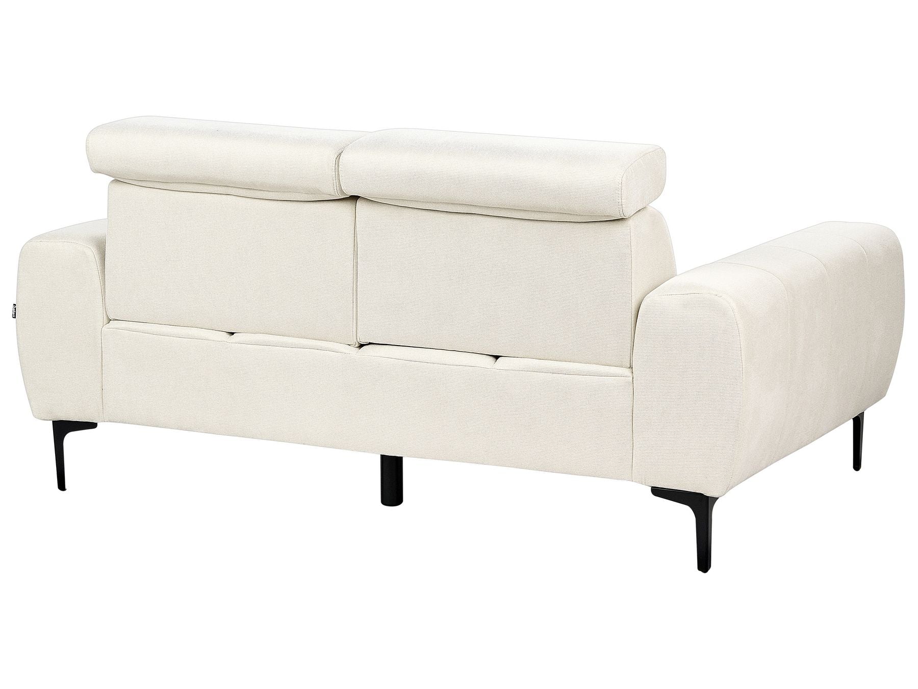 2 Seater Fabric Sofa Cream VEGAMO