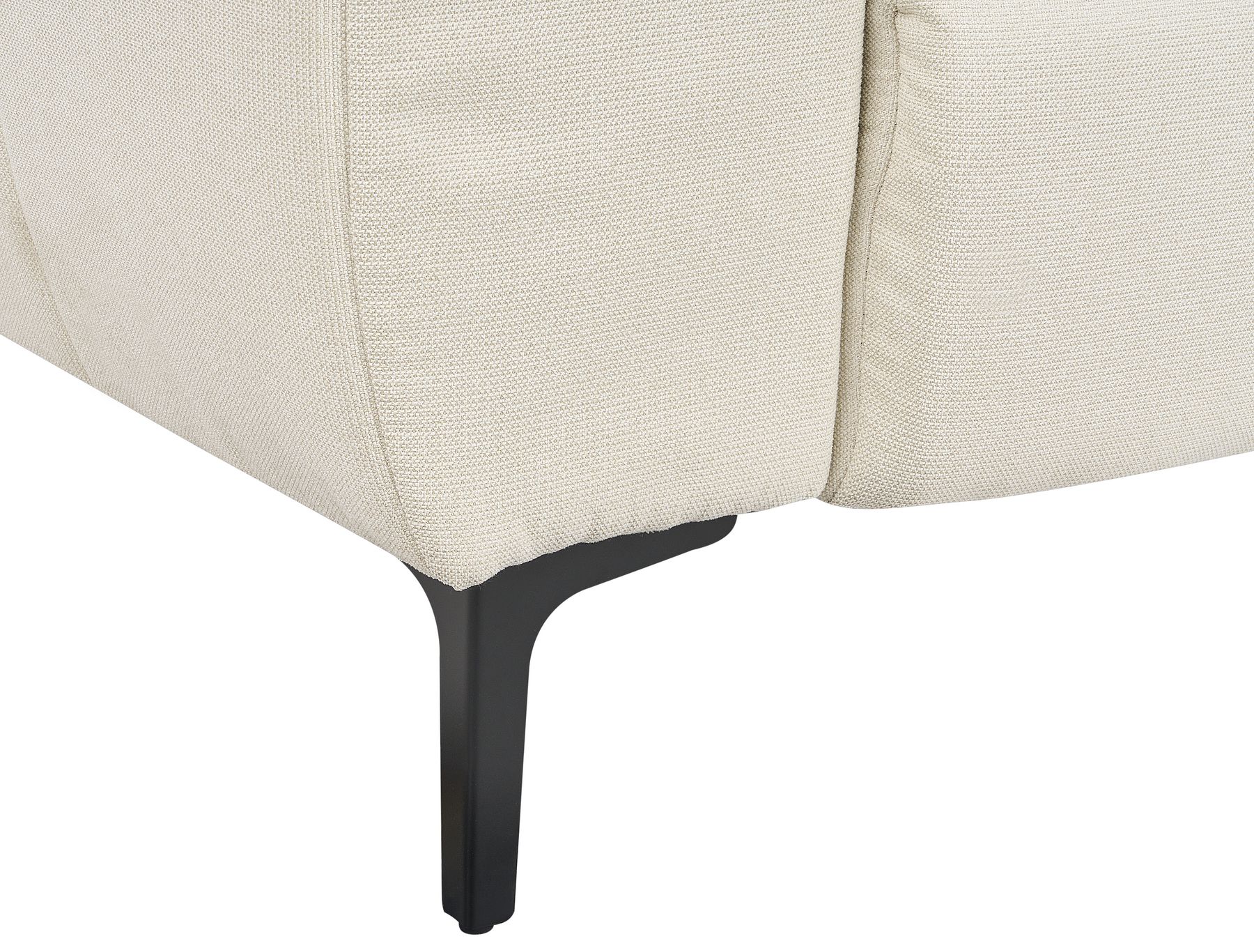 2 Seater Fabric Sofa Cream VEGAMO
