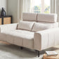2 Seater Fabric Sofa Beige VEGAMO