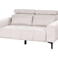 2 Seater Fabric Sofa Beige VEGAMO