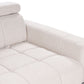 2 Seater Fabric Sofa Beige VEGAMO