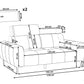 2 Seater Boucle Sofa White VEGAMO