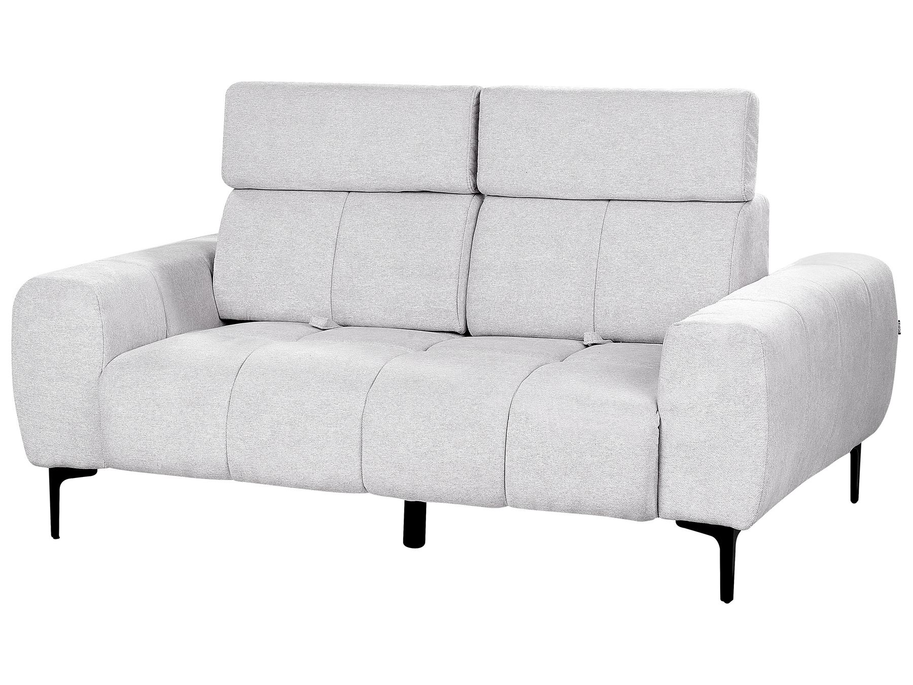 2 Seater Fabric Sofa Grey VEGAMO
