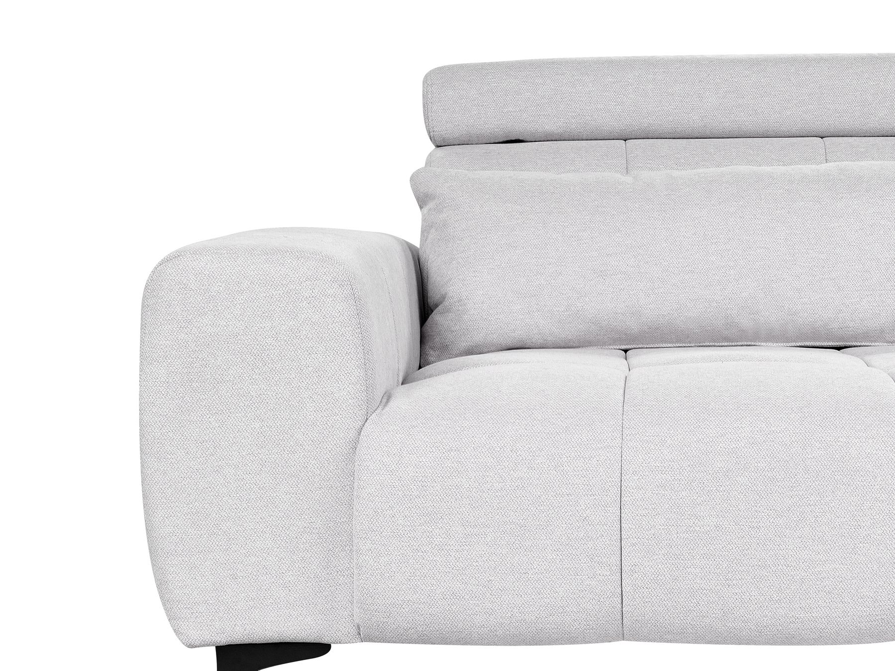 2 Seater Fabric Sofa Grey VEGAMO