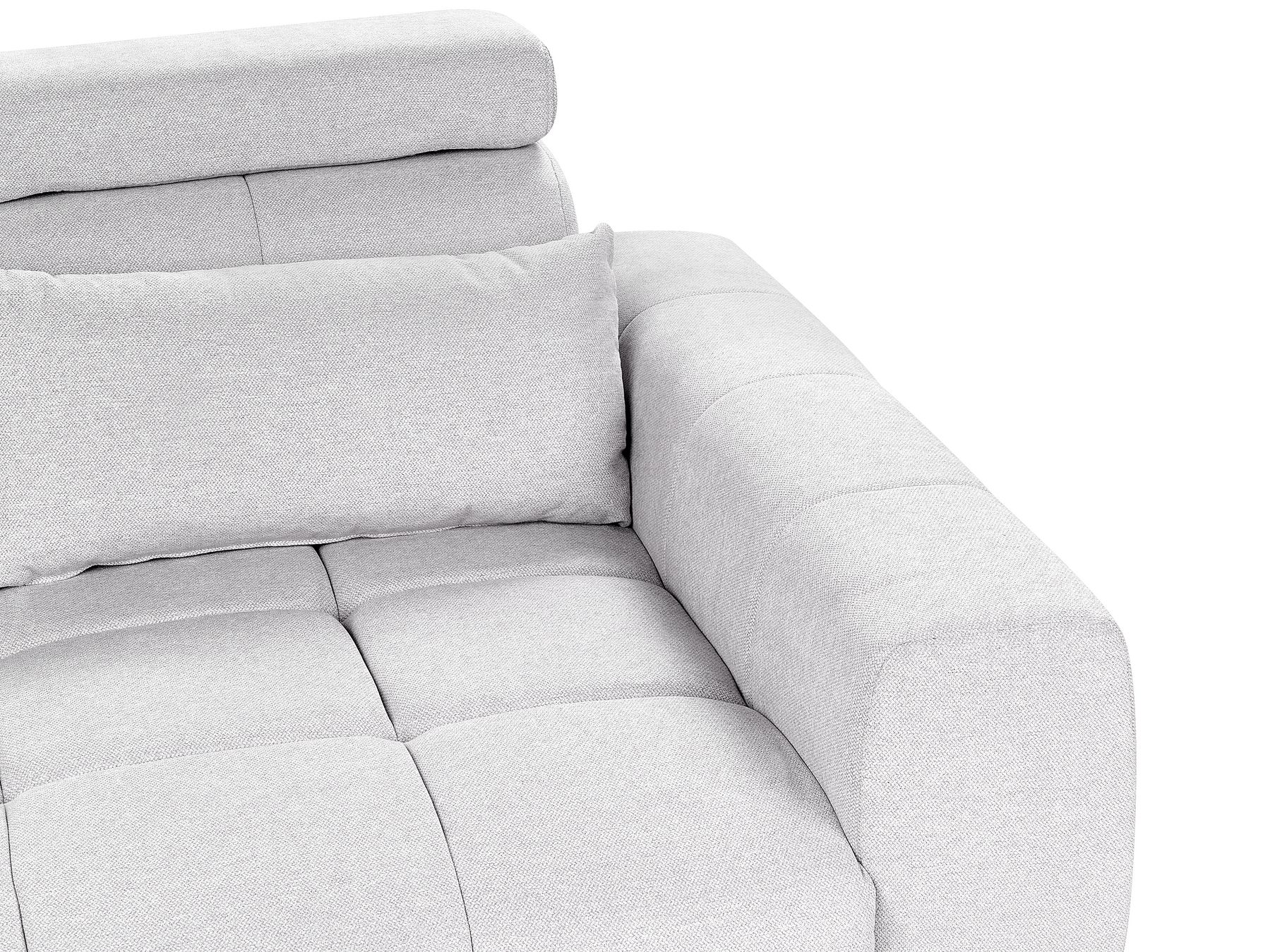 2 Seater Fabric Sofa Grey VEGAMO