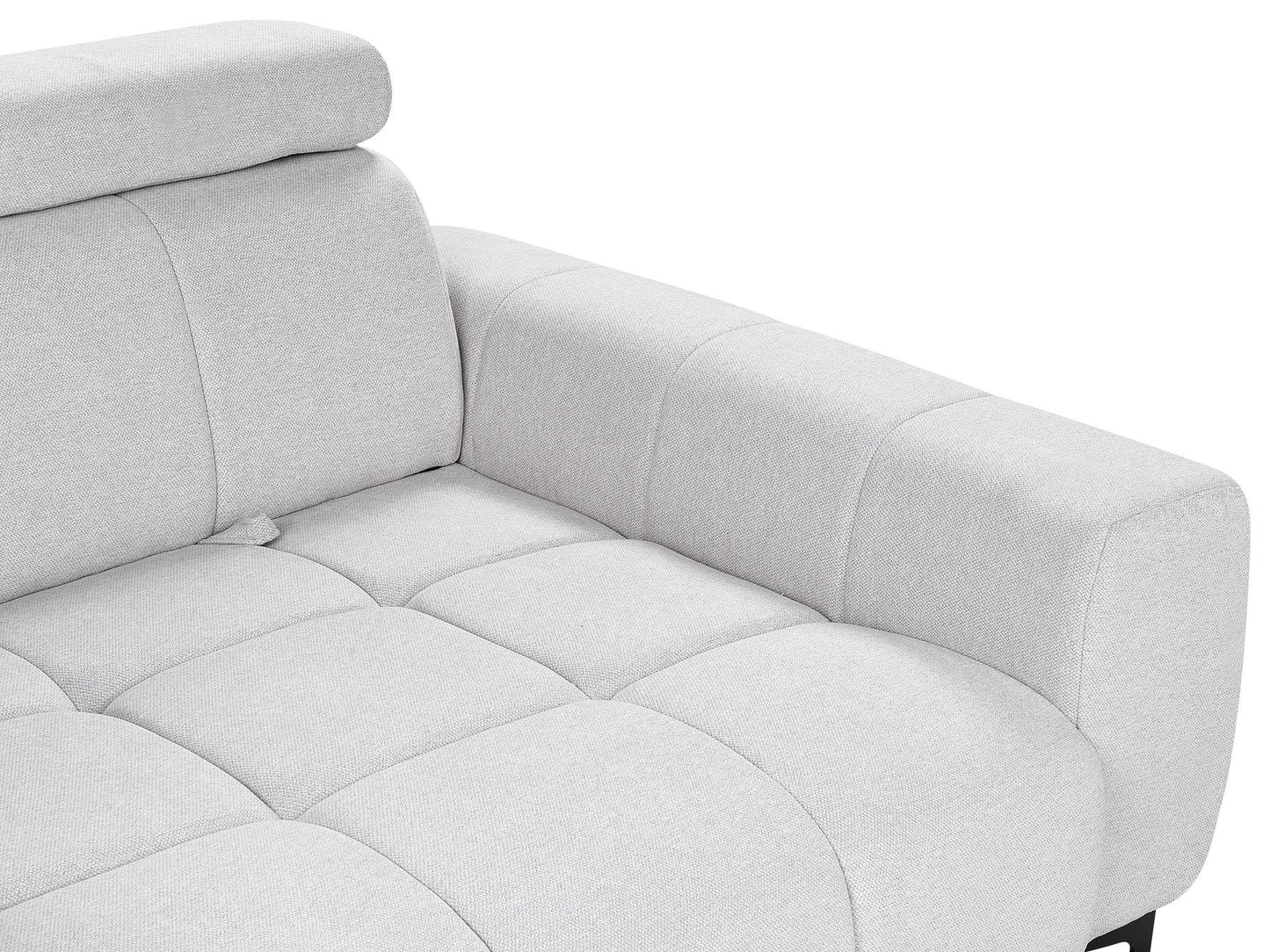 2 Seater Fabric Sofa Grey VEGAMO