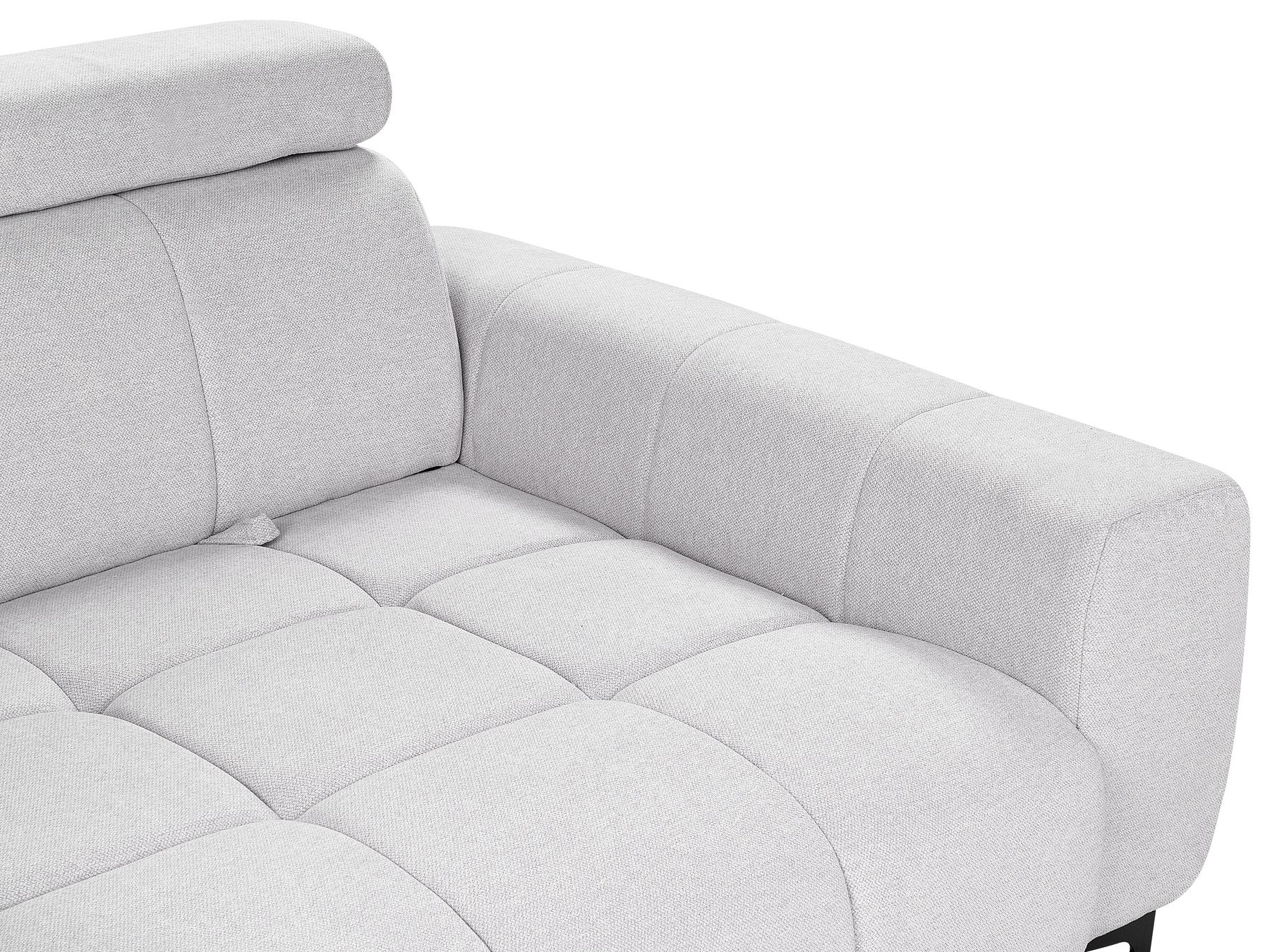 2 Seater Fabric Sofa Grey VEGAMO