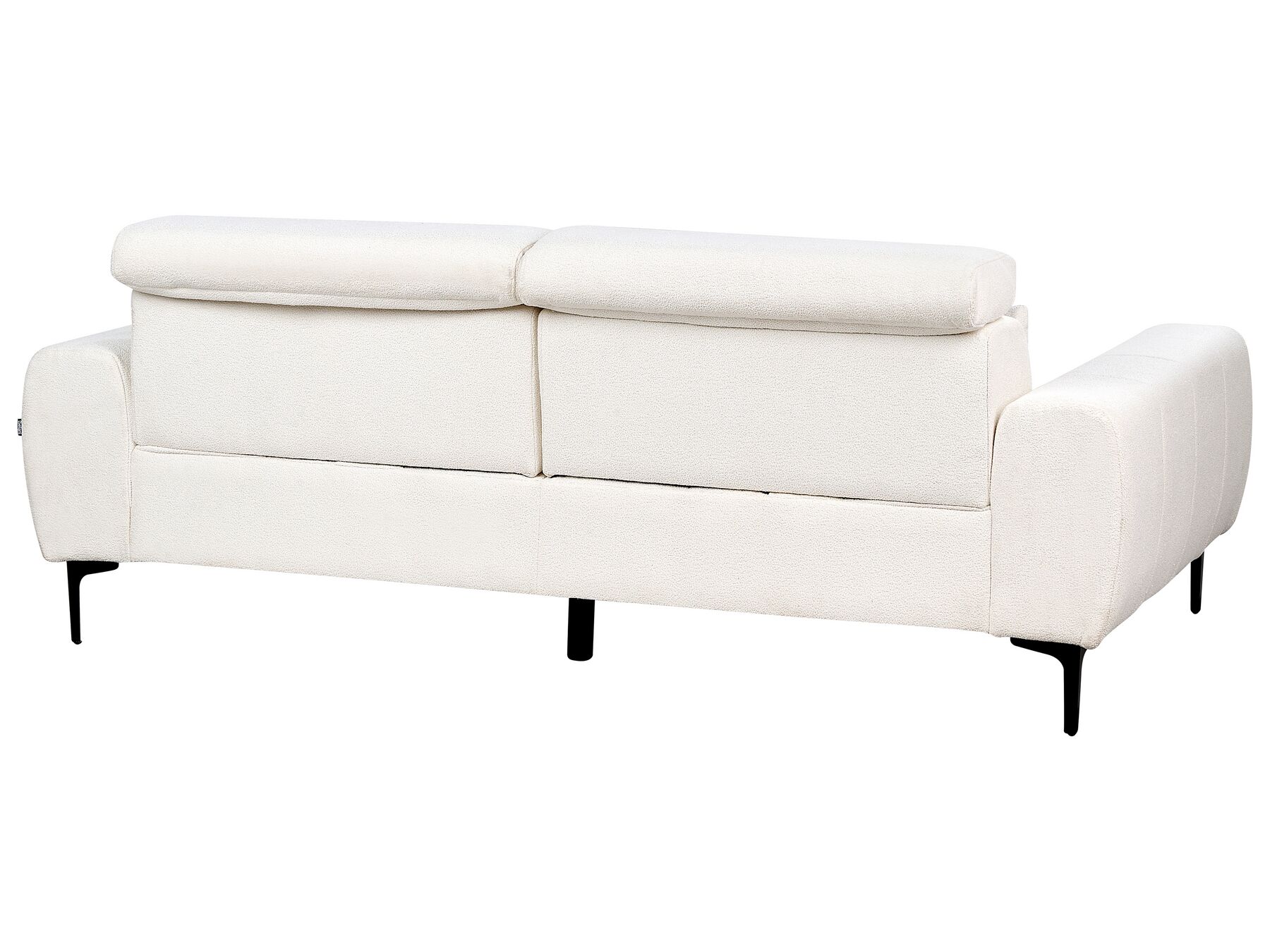 3 Seater Boucle Sofa White VEGAMO