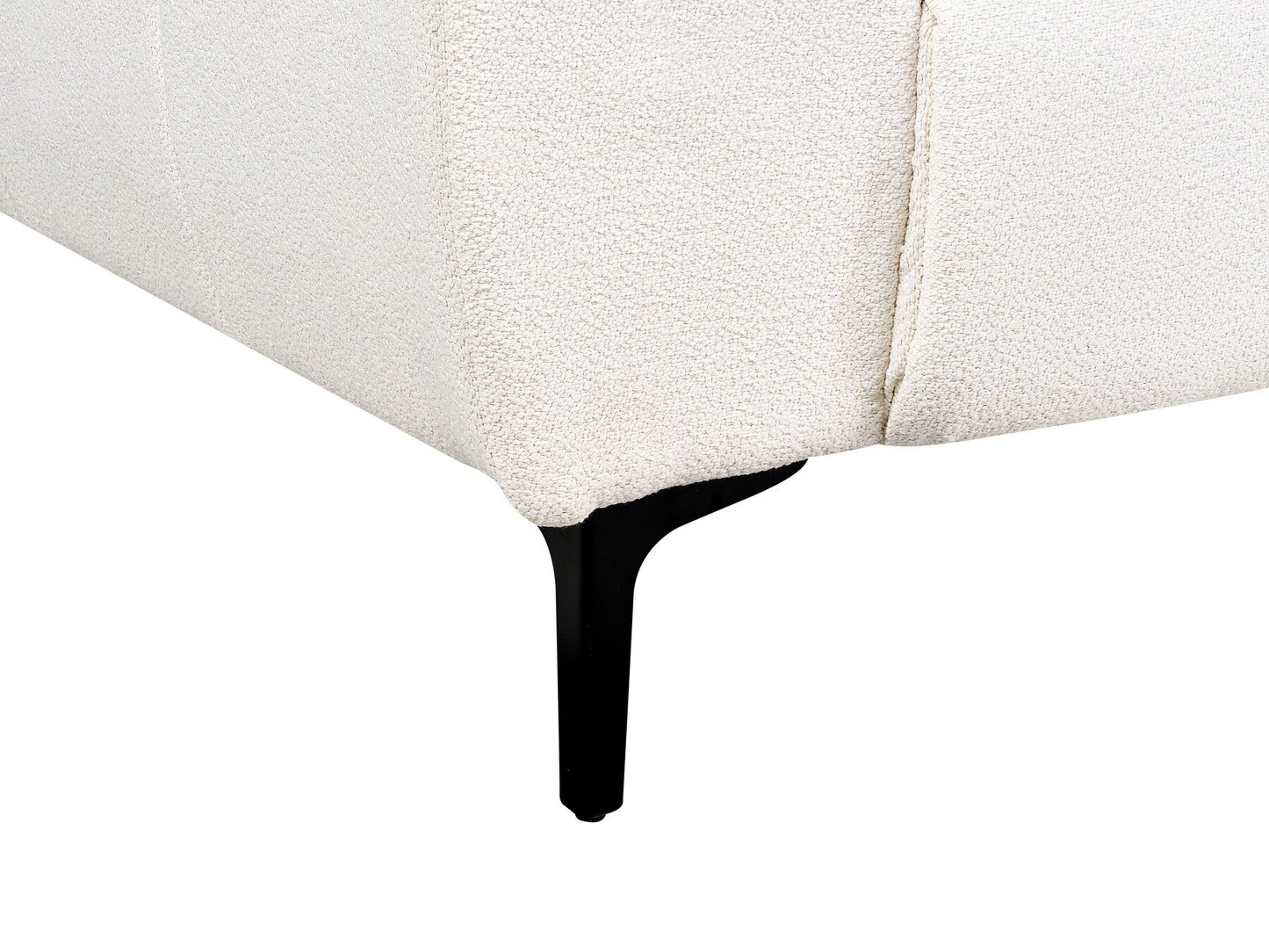 3 Seater Boucle Sofa White VEGAMO