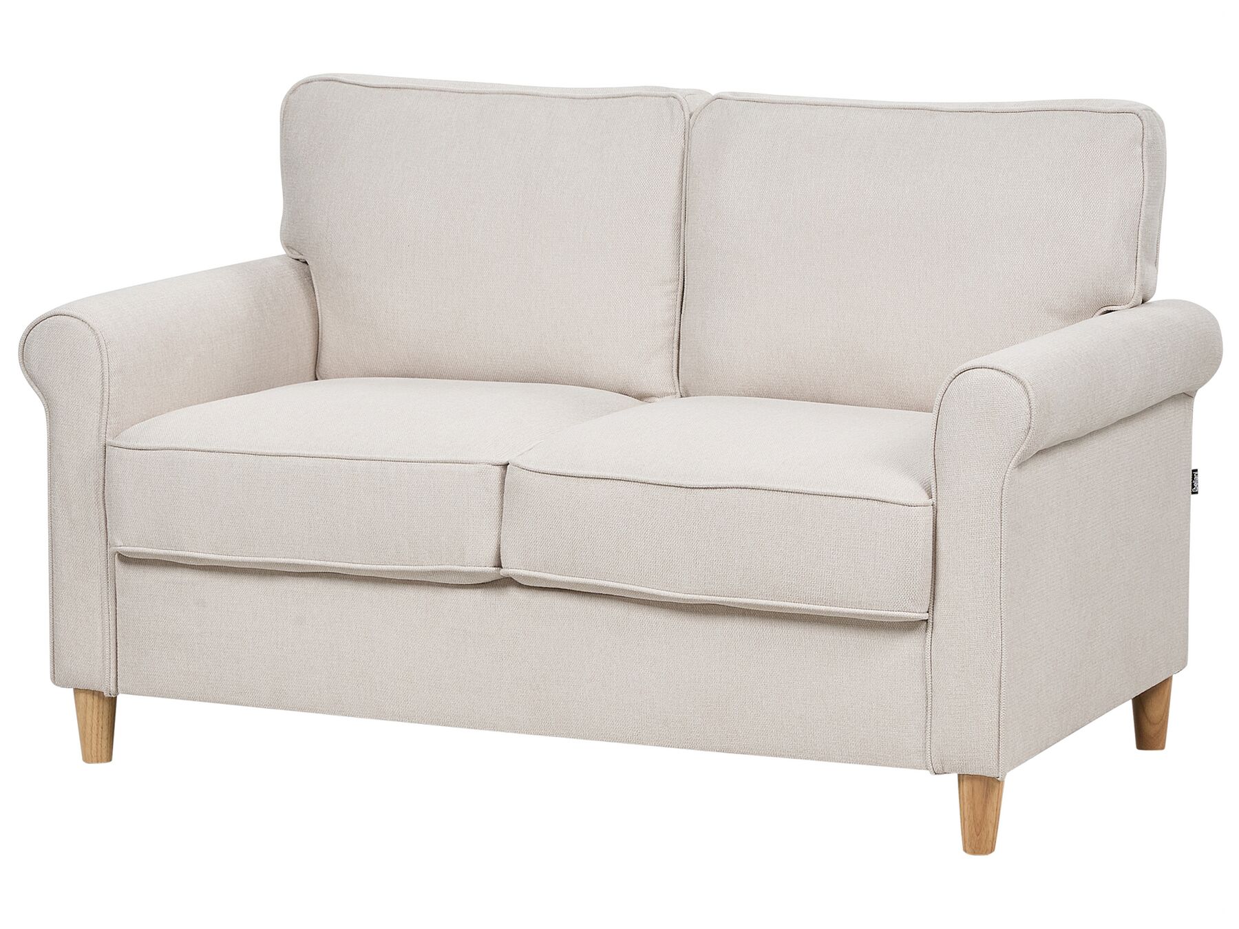 2 Seater Fabric Sofa Light Beige RONNEBY