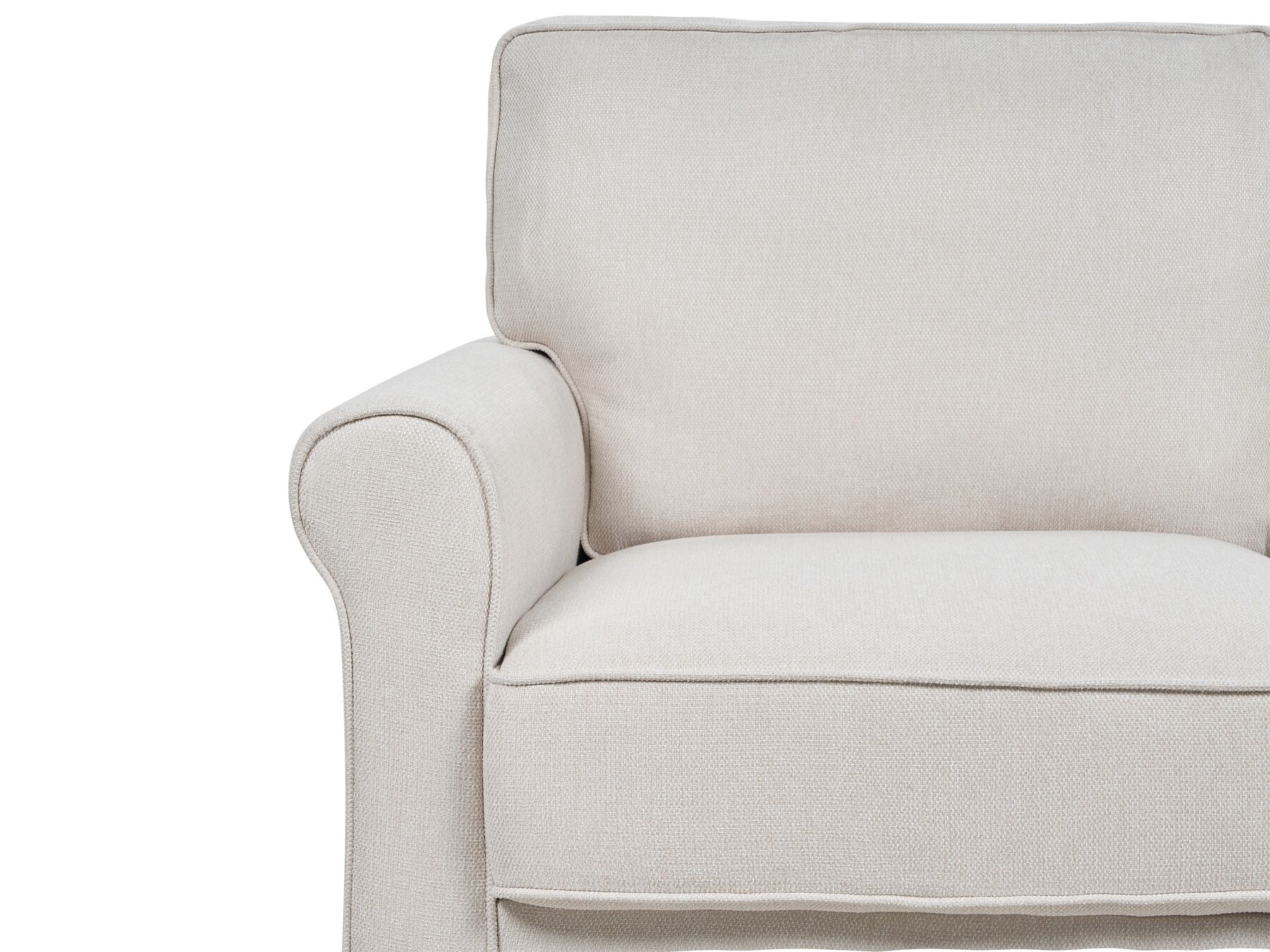 2 Seater Fabric Sofa Light Beige RONNEBY