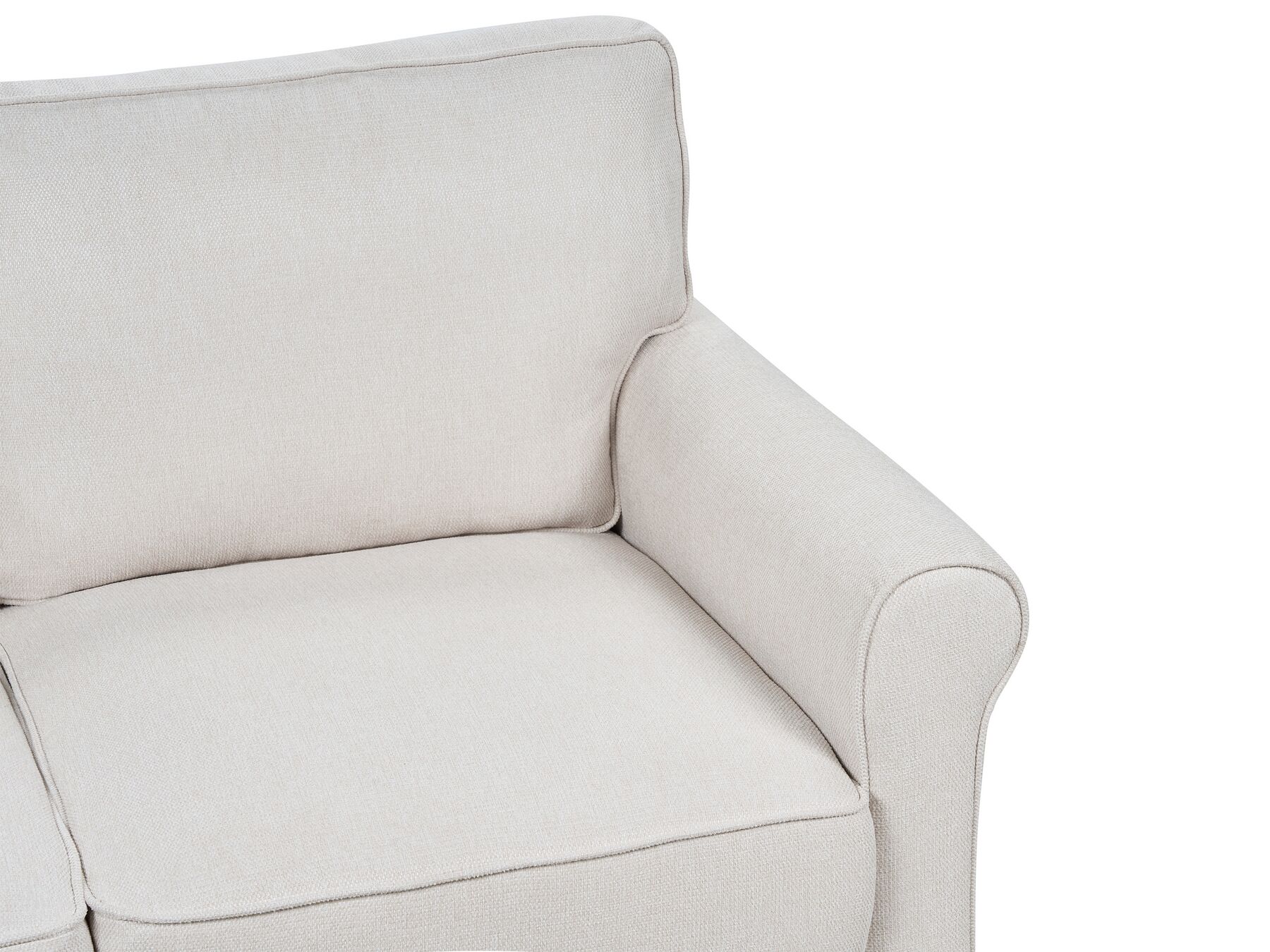 2 Seater Fabric Sofa Light Beige RONNEBY
