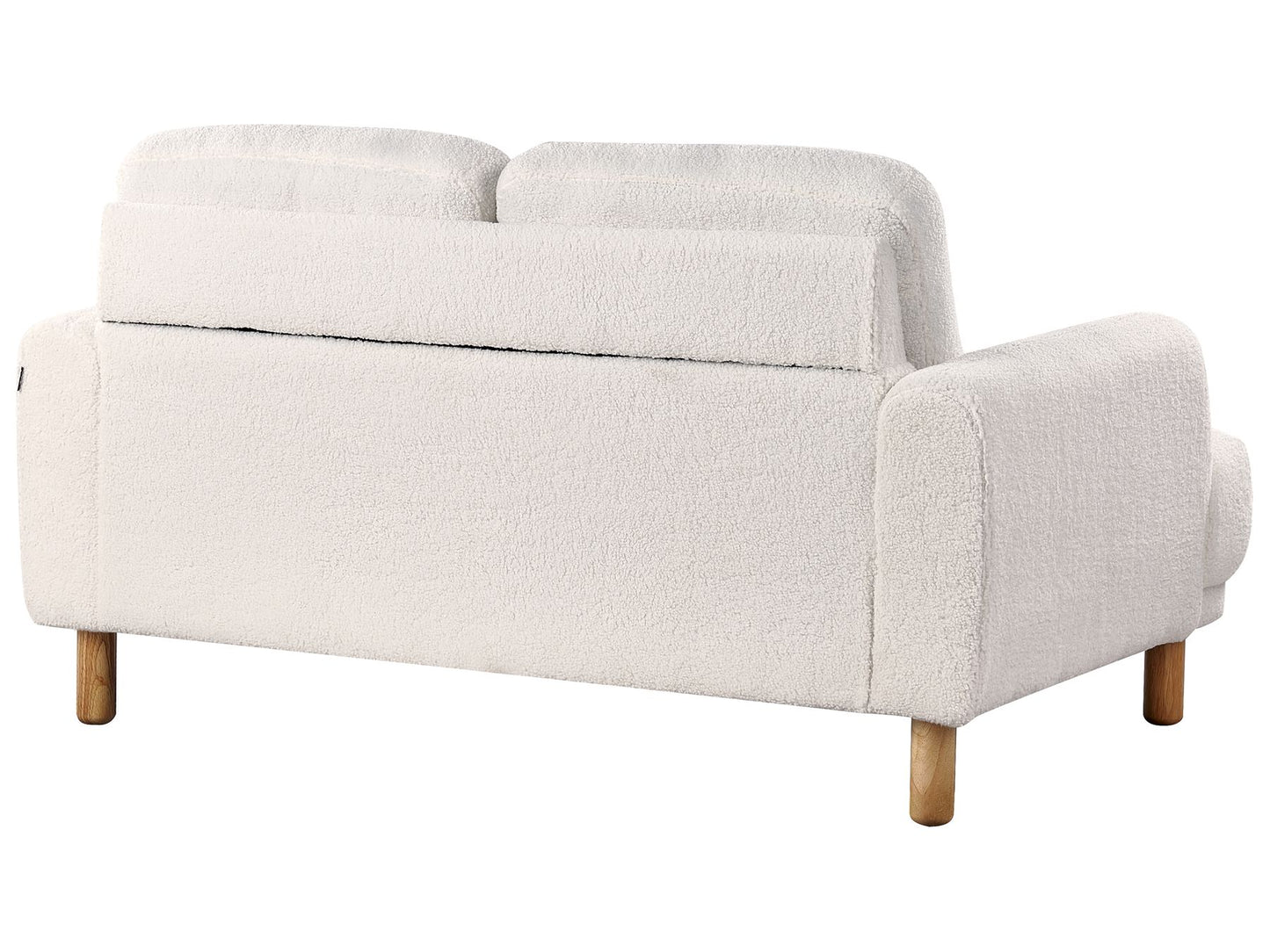 2 Seater Boucle Sofa White TUVE