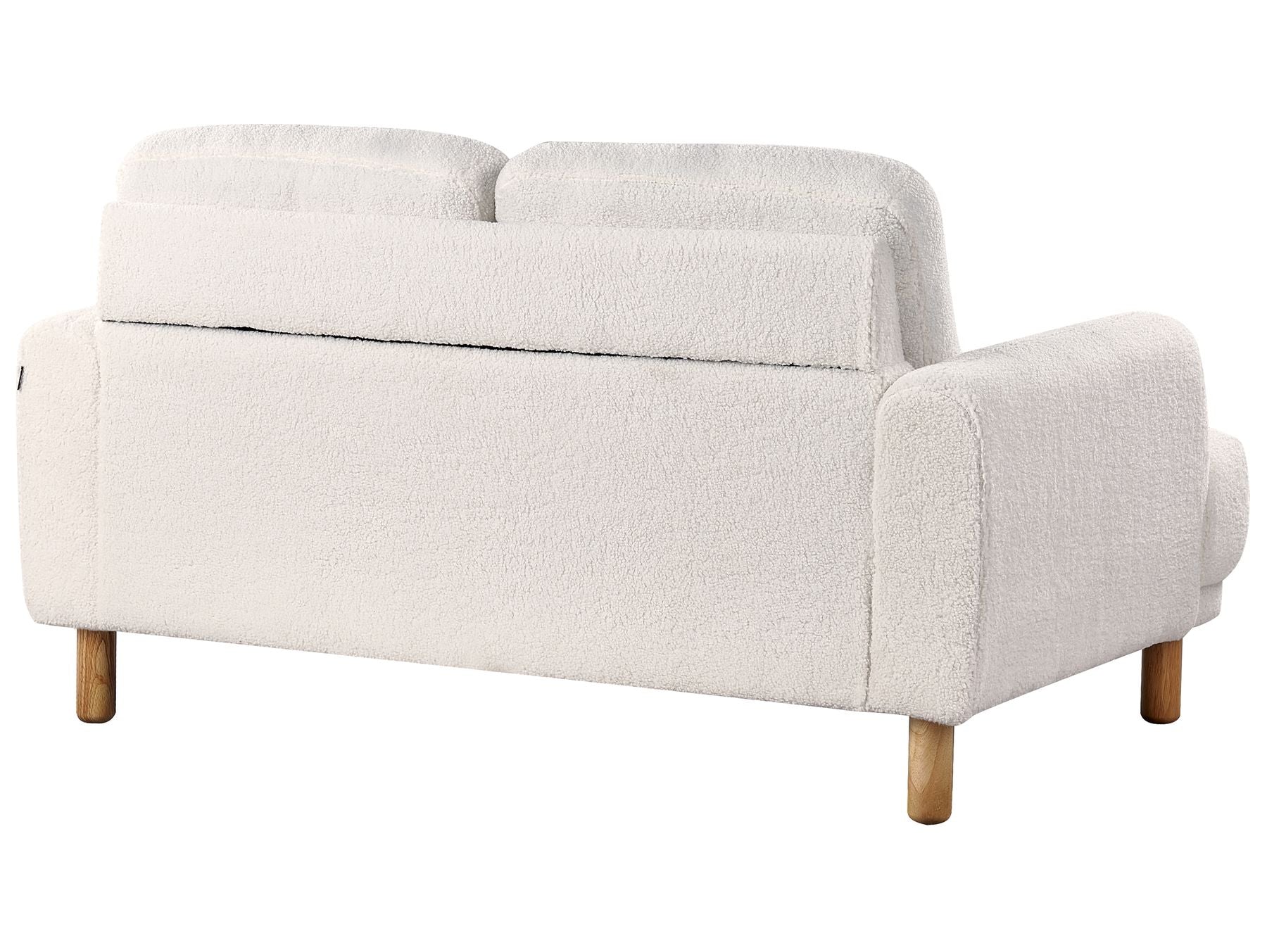 2 Seater Boucle Sofa White TUVE