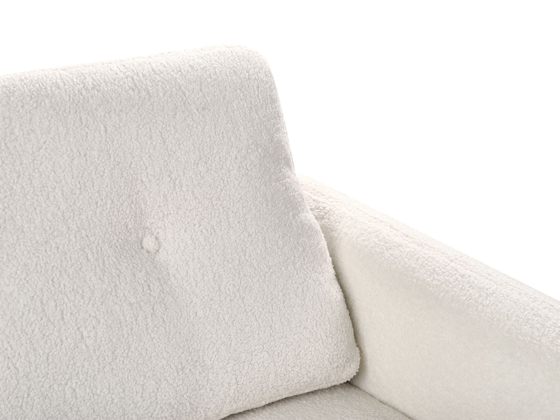 2 Seater Boucle Sofa White TUVE