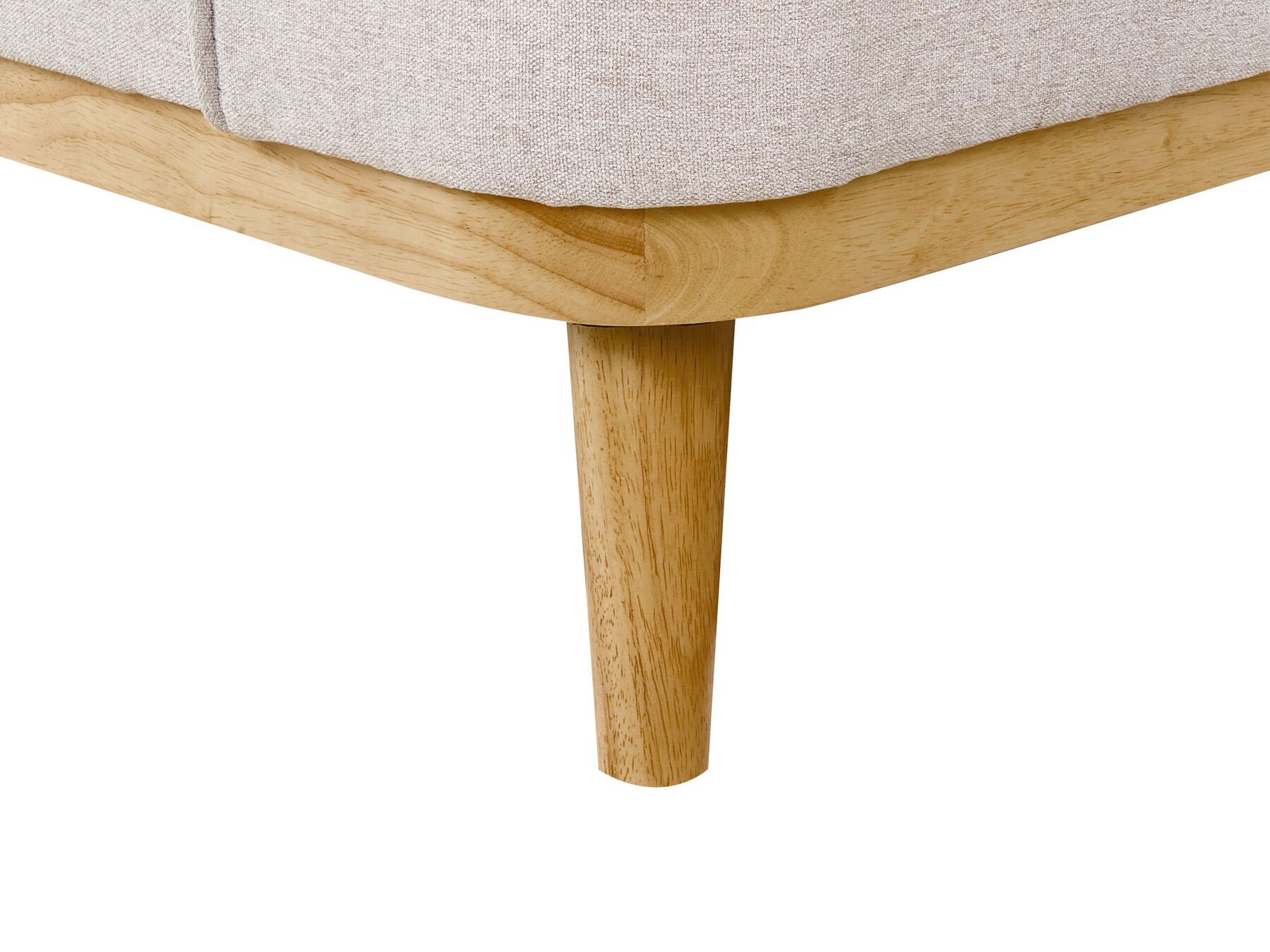 Left Hand Fabric Corner Sofa Light Grey SIMOS